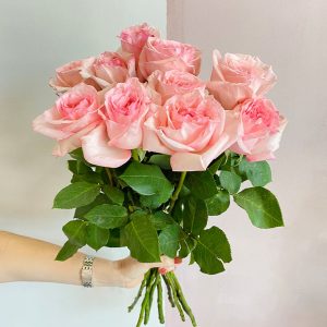 10 Light Pink Premium Roses - Original Flowers