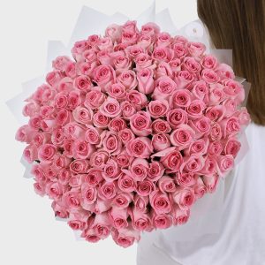 100 Pink Roses - Signature Flowers