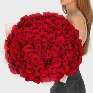 100 Red Roses - Wow! Flowers