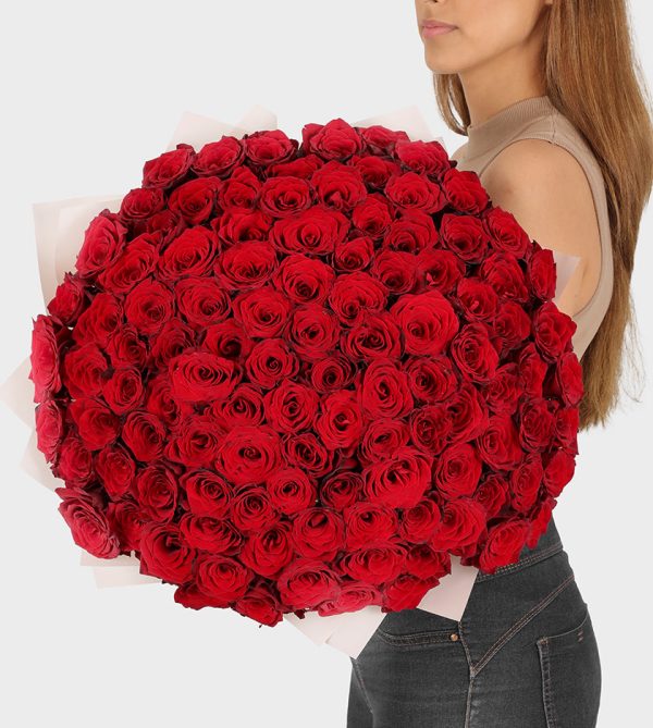 100 Red Roses - Wow! Flowers