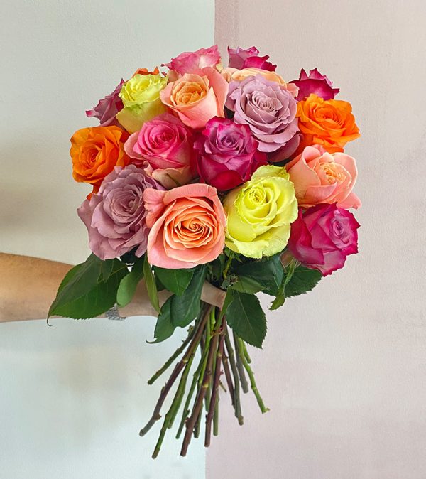 20 Mix Colors Premium Roses - Original Flowers