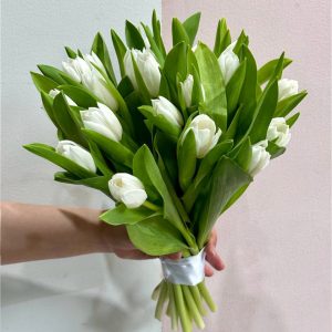 20 White Tulips - Original Flowers