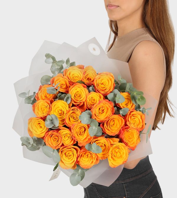 24 Orange Roses - Signature Flowers