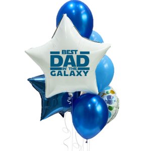 Best Dad In The Galaxy Balloon Package - Original Balloons