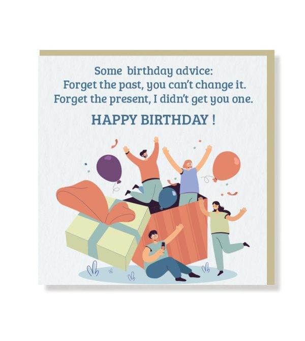 Birthday Advice Premium Card - Original Greeting & Note Cards