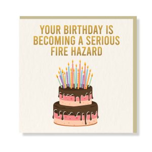 Birthday Hazard Premium Card - Original Greeting & Note Cards