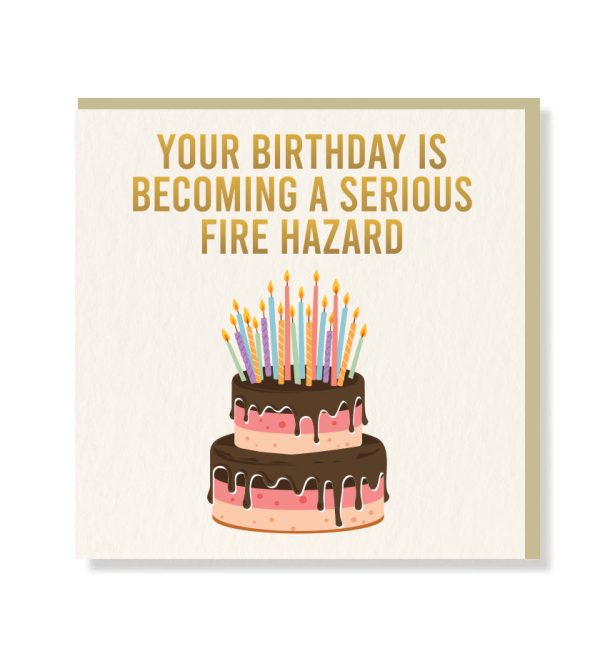 Birthday Hazard Premium Card - Original Greeting & Note Cards