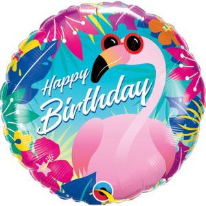 Birthday Tropical Flamingo Foil Balloon - Original Balloons