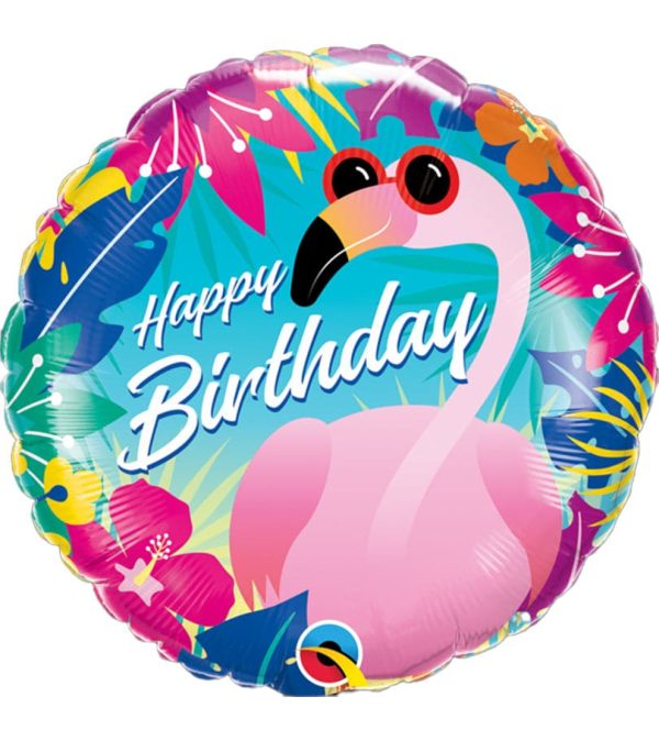 Birthday Tropical Flamingo Foil Balloon - Original Balloons