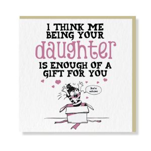 Birthday Wishes From Daughter Premium Card - Original Greeting & Note Cards