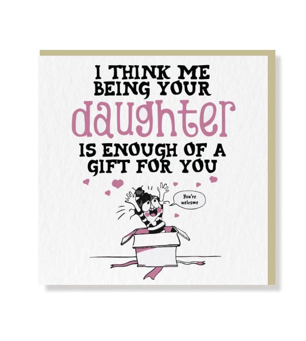 Birthday Wishes From Daughter Premium Card - Original Greeting & Note Cards