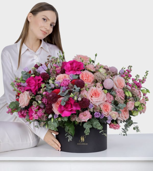 Bordeaux Box Arrangement - Signature Flowers