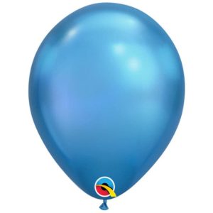 Chrome Blue Rubber Balloon - Original Balloons