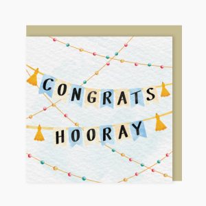 Congratulations Hooray Premium Card - Original Greeting & Note Cards