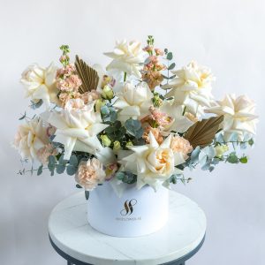 Cote d&apos;Azur Round Box - Signature Flowers