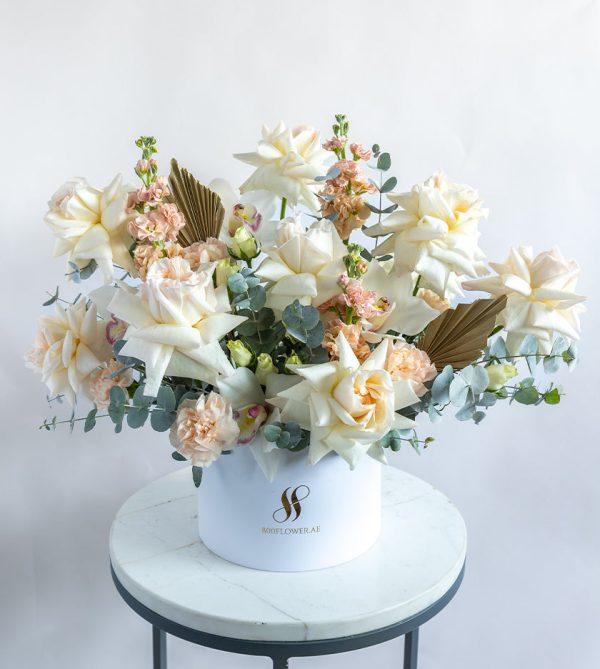 Cote d&apos;Azur Round Box - Signature Flowers