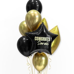 Custom Congratulations Name Balloon Bouquet - Original Balloons