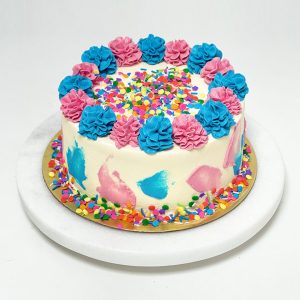 Gender Reveal Cake by Pastel Cakes - For a Baby Girl Cakes & Dessert Bars