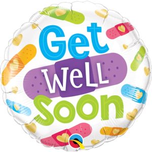 Get Well Soon Bandages Foil Balloon - Original Balloons