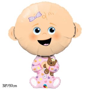 Giant Baby Girl Foil Balloon - Original Balloons