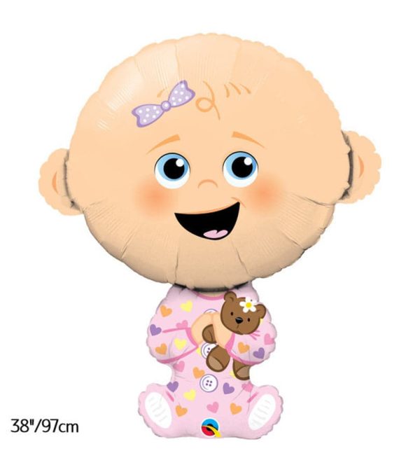 Giant Baby Girl Foil Balloon - Original Balloons