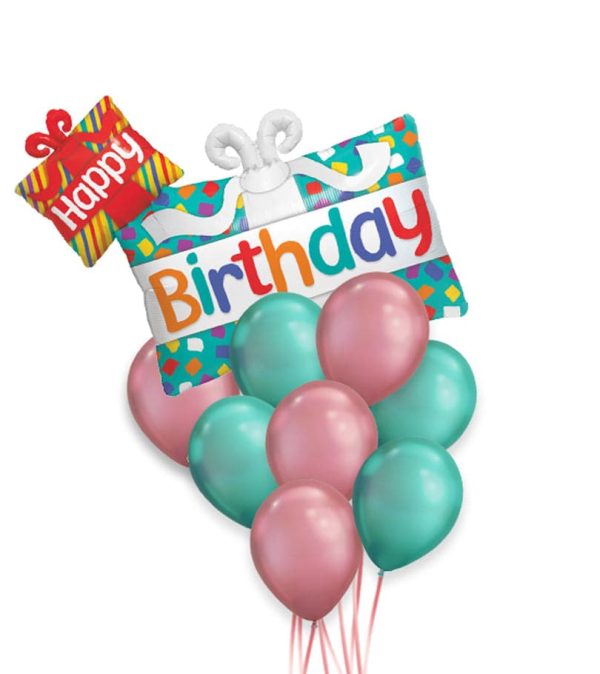 Giant Happy Birthday Presents Balloon Package - Original Balloons