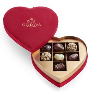 Godiva Coeur Gift Box Red 7 pc - Original Candy & Chocolate