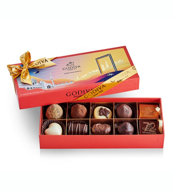 Godiva Heritage Gift Box - 10 Pcs - Signature Candy & Chocolate