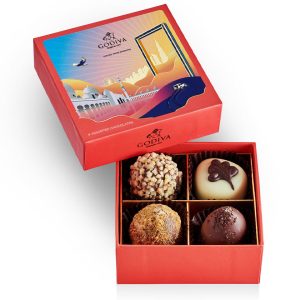 Godiva Heritage Gift Box - 4 Pcs - Signature Candy & Chocolate