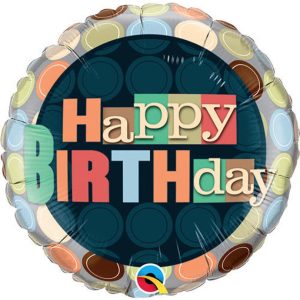 Happy Birthday Foil Balloon 8 - Original Balloons