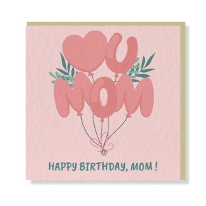 Happy Birthday Mom Premium Card - Original Greeting & Note Cards