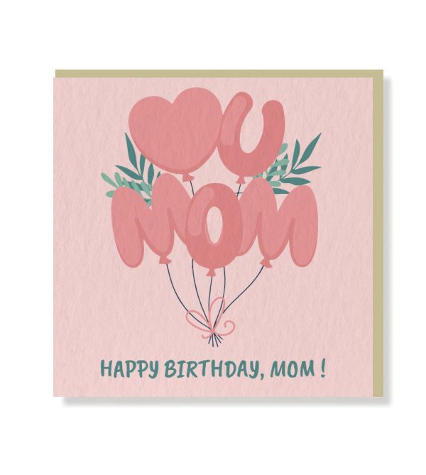 Happy Birthday Mom Premium Card - Original Greeting & Note Cards