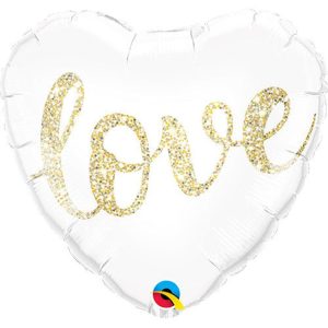 Love Glitter Gold Foil Balloon - Original Balloons