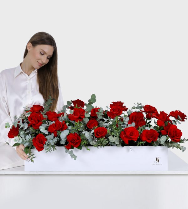 Red Rose Flower Box - Signature Flowers