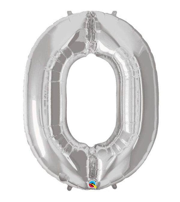 Super Shape Number 0 Foil Balloon - Original Balloons