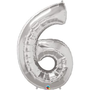 Super Shape Number 6 Foil Balloon - Original Balloons