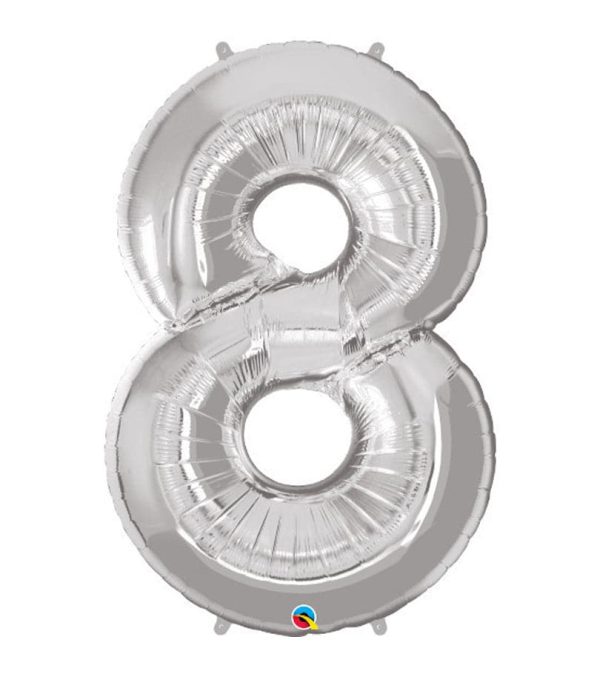 Super Shape Number 8 Foil Balloon - Original Balloons