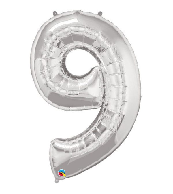 Super Shape Number 9 Foil Balloon - Original Balloons