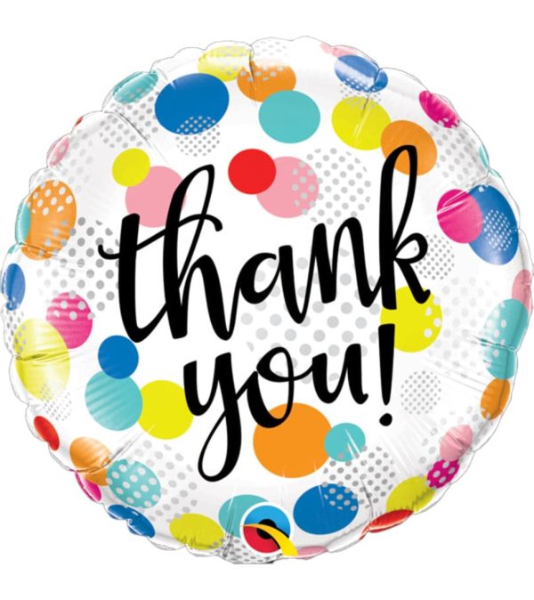 Thank You Dots Upon Dots Foil Balloon - Original Balloons