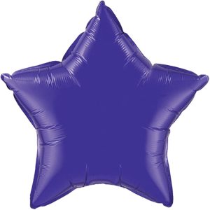 Violet Star Foil Balloon - Original Balloons