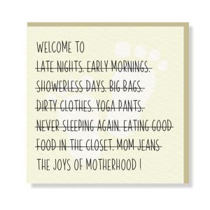 Welcome to Motherhood Premium Card - Original Greeting & Note Cards