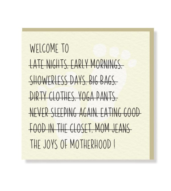 Welcome to Motherhood Premium Card - Original Greeting & Note Cards